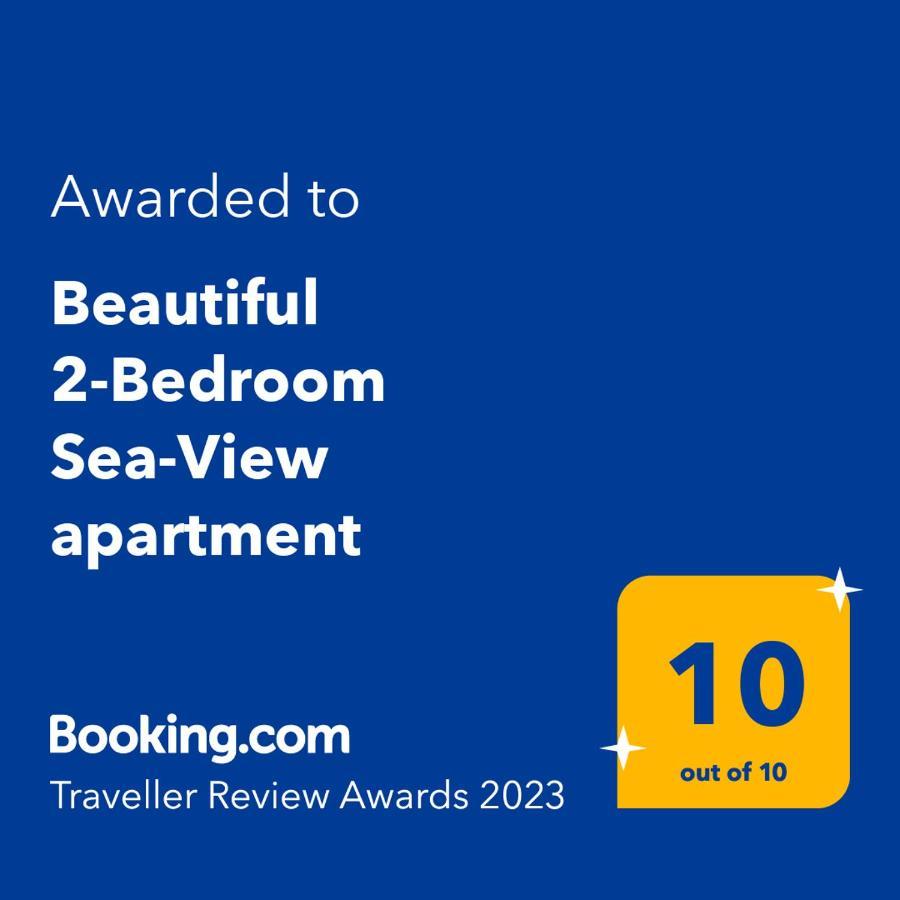 Beautiful 2-Bedroom Sea-View Apartment Netanya Exteriör bild